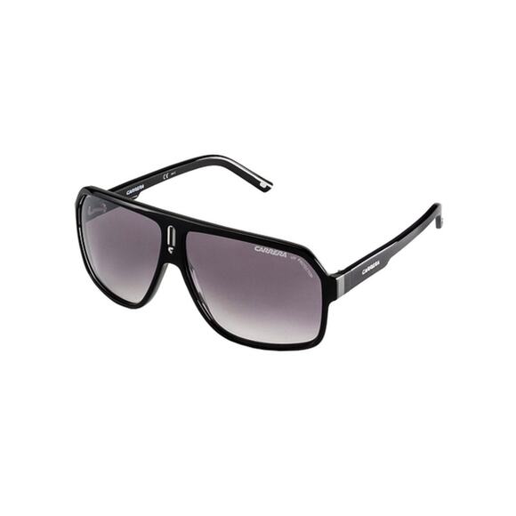 Carrera Medium Size-62 Black Grey Gradient Mirror Unisex Sunglasses NEW - Picture 4 of 6